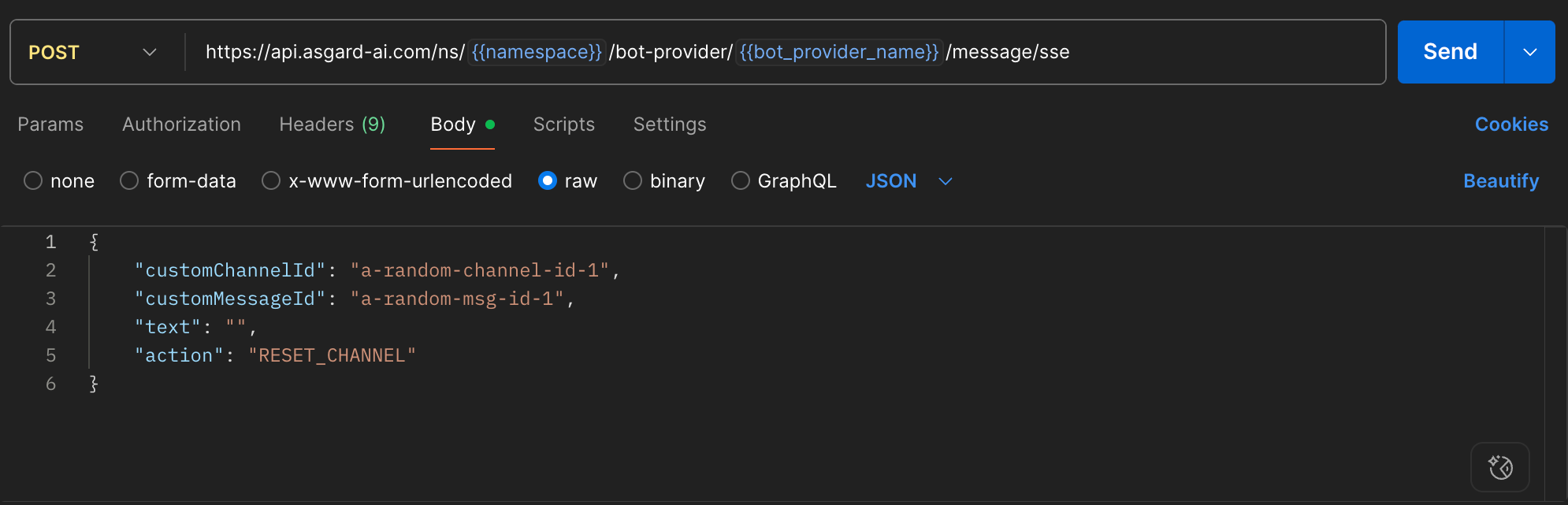 Postman Send  並查看回應